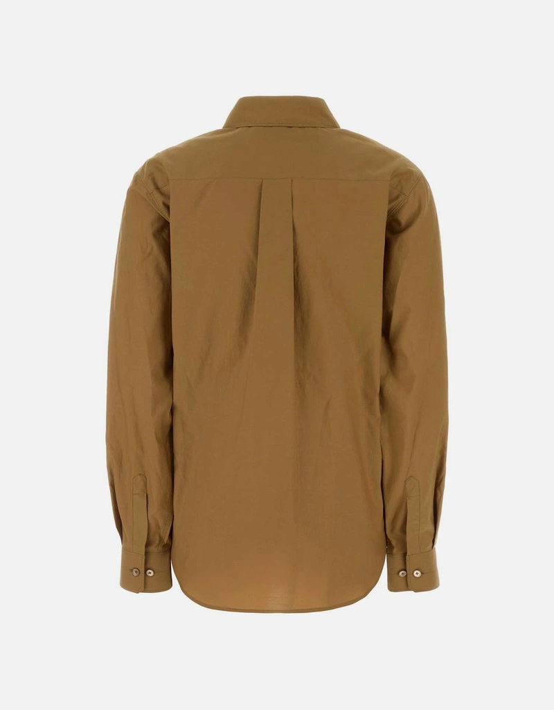 LEMAIRE ウォッシュドコットンシルクのポインテッドカラーシャツ