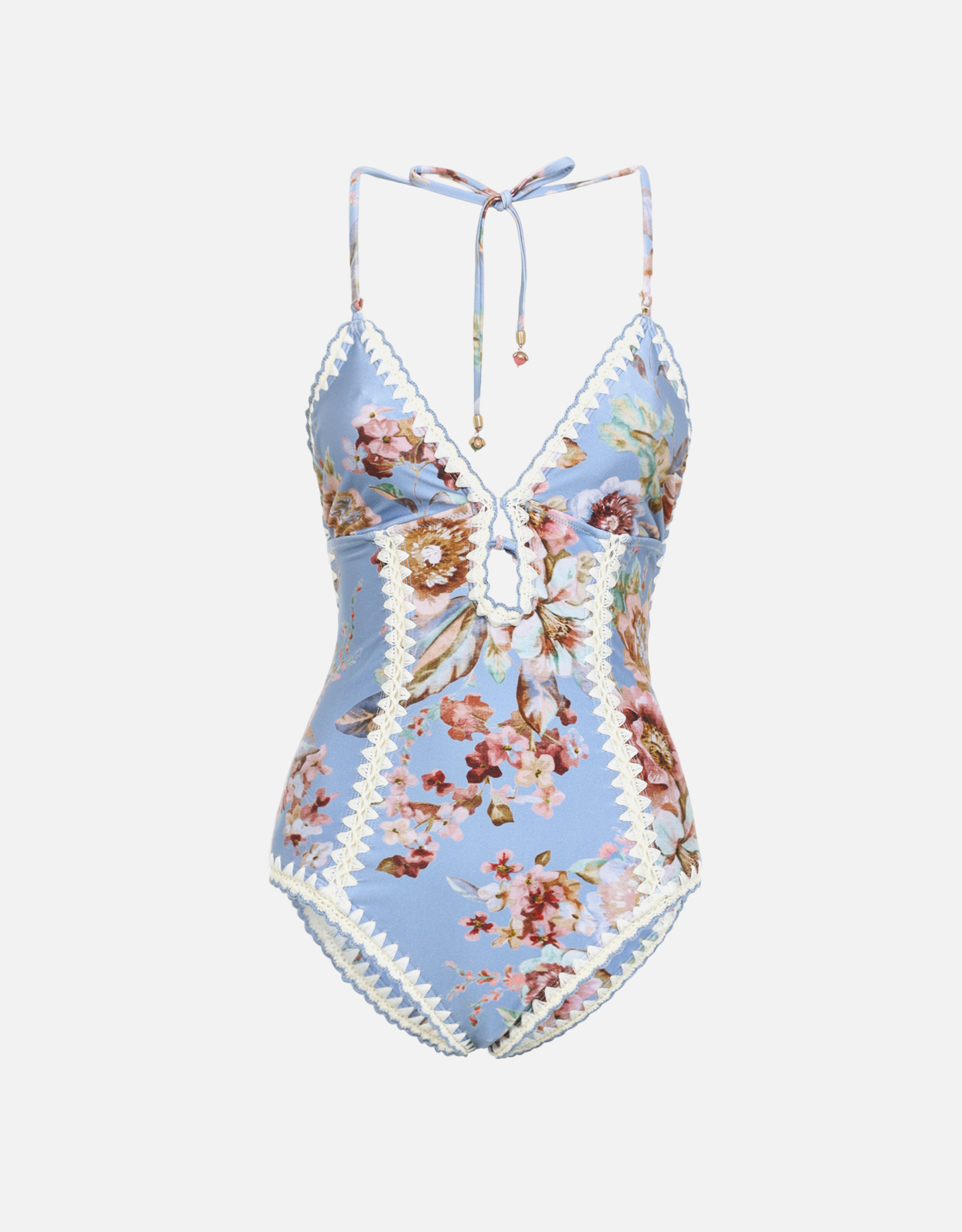 Zimmermann Awaken Crochet Keyhole 光沢 1PC 水着 (ボーイズアパレル