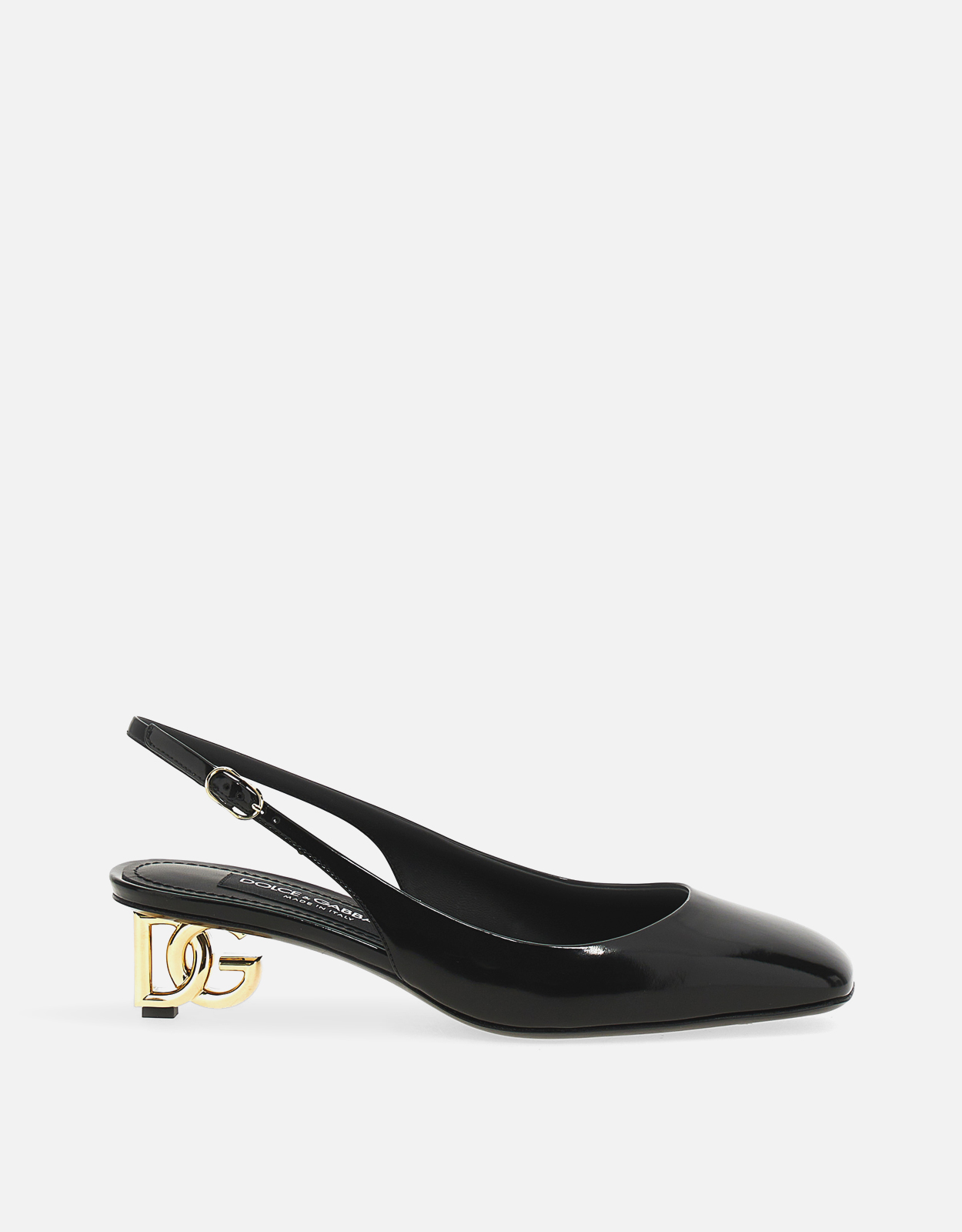 Dolce & Gabbana Jackie New Calfskin Square Toe Slingback Pumps