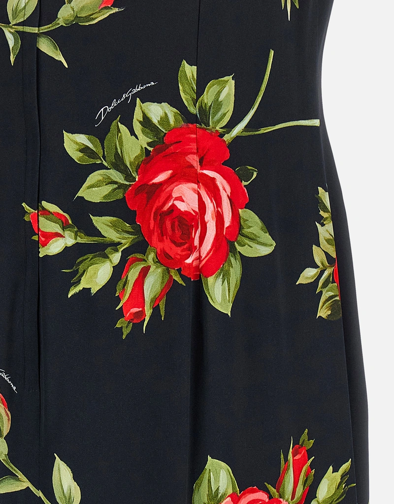 Dolce & Gabbana Bouquet Rose Satin Midi Dress (All New In) IFCHIC.COM Dolce & Gabbana Bouquet Rose Satin Midi Dress (All New In) IFCHIC.COM