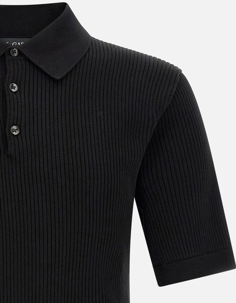 Dolce & Gabbana メンズ Micro-rib コットン ポロシャツ (すべての新品
