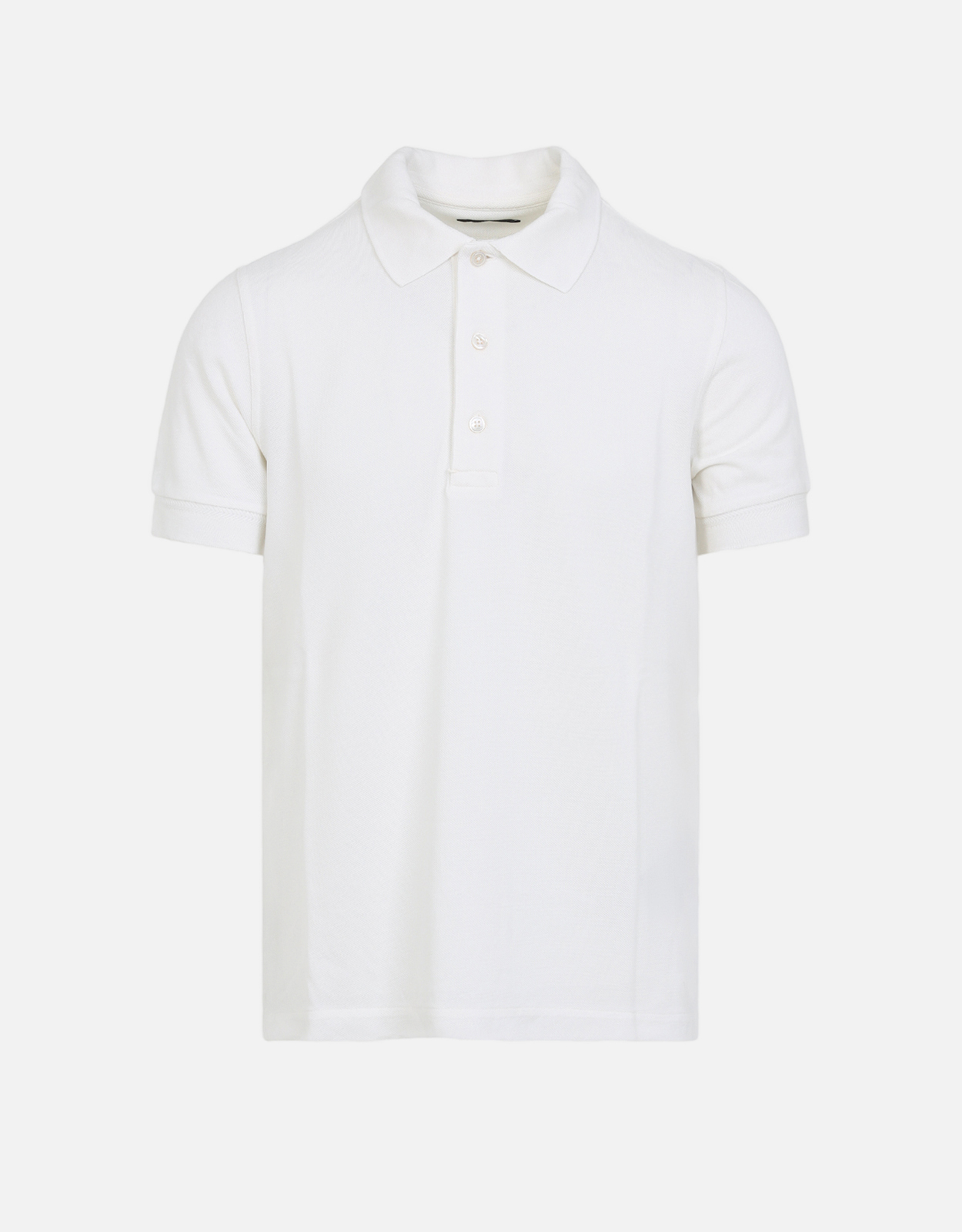 Tom Ford メンズピケリヨセルコットンポロシャツ (すべての新品