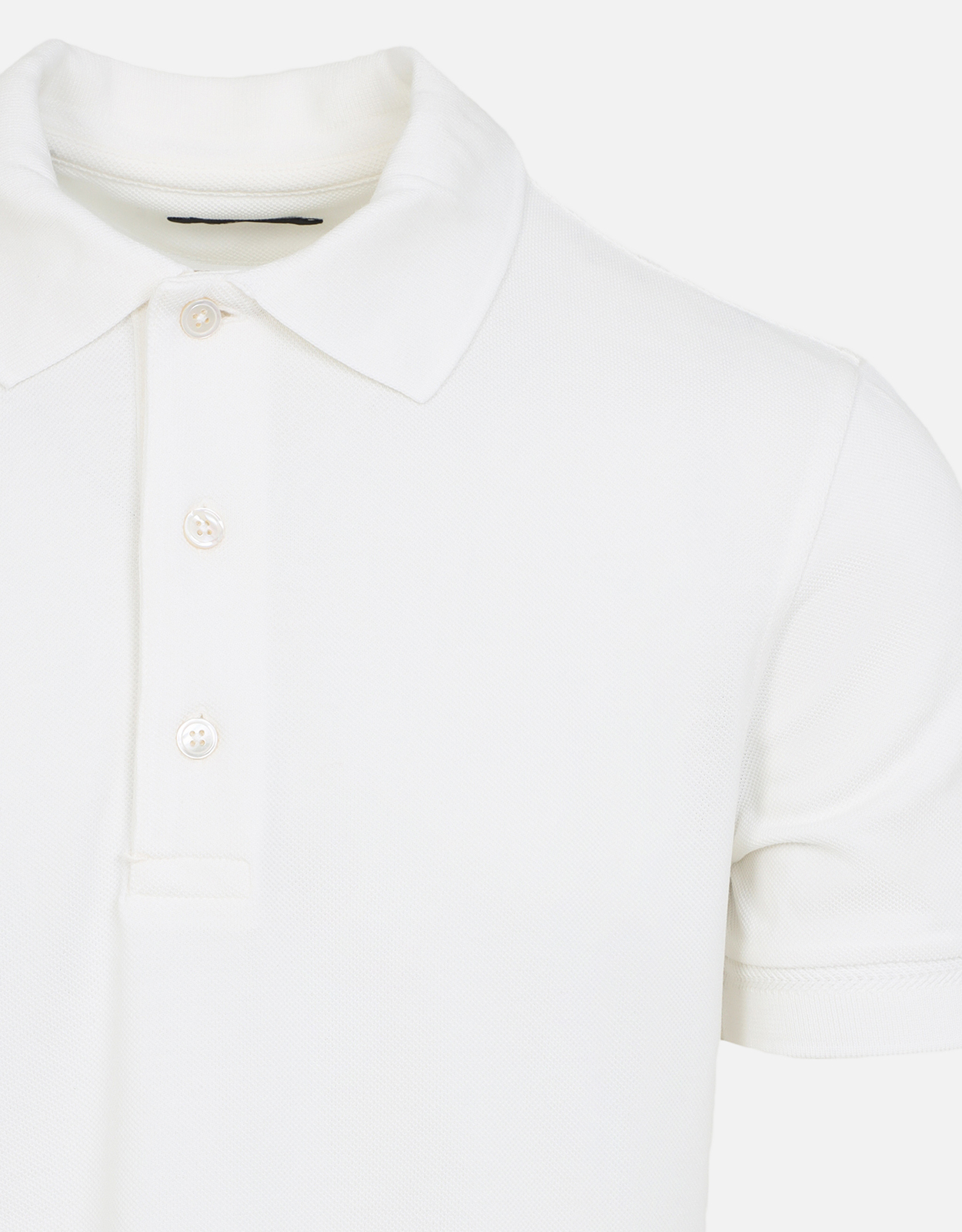 Tom Ford メンズピケリヨセルコットンポロシャツ (すべての新品