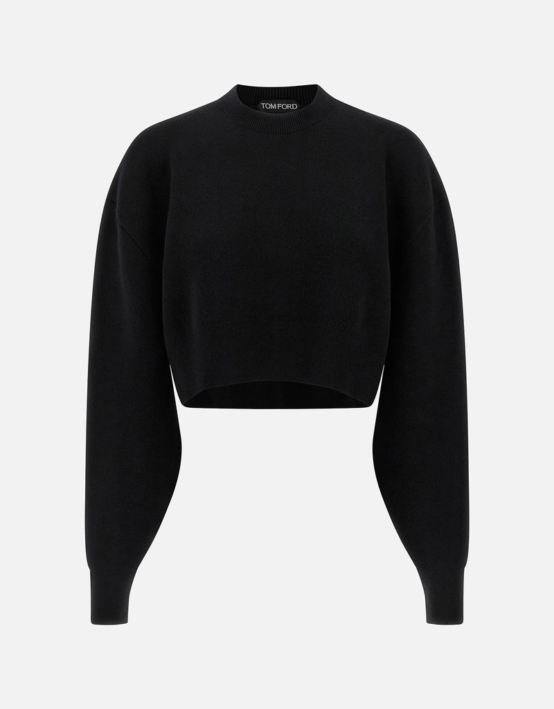 Tom Ford 彫刻ダブルフェイスウールカシミヤスウェットシャツ (すべて