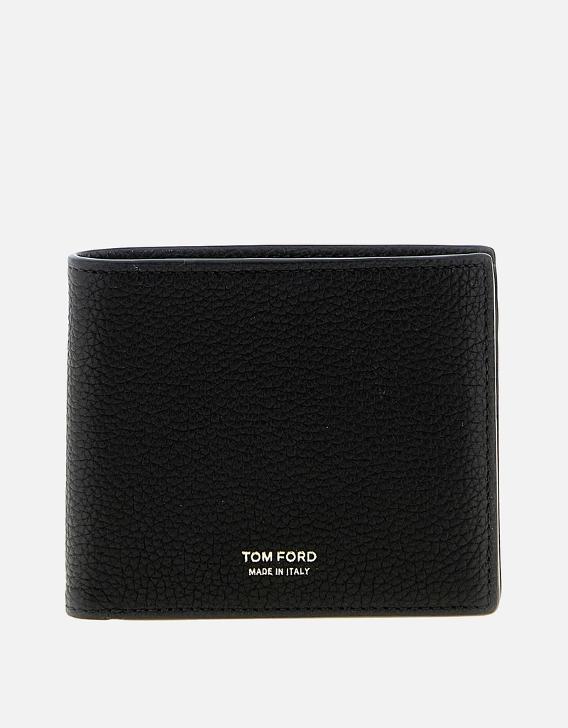 Tom Ford メンズ グレインレザー クラシック 二つ折り財布 Tom Ford メンズ グレインレザー クラシック 二つ折り財布