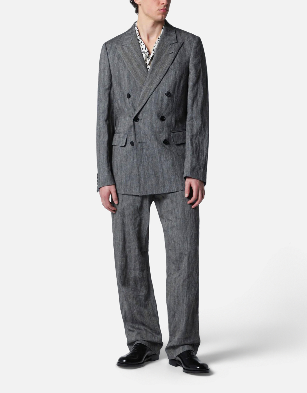 Dries Van Noten メンズ Herringbone ダブルブレスト ジャケット