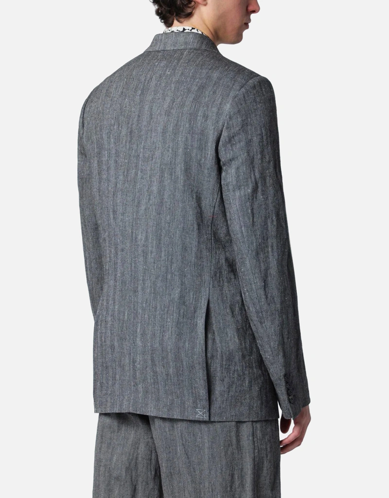 25AW DRIES VAN NOTEN ダブルジャケット Dries Van Noten メンズ Herringbone ダブルブレスト ジャケット