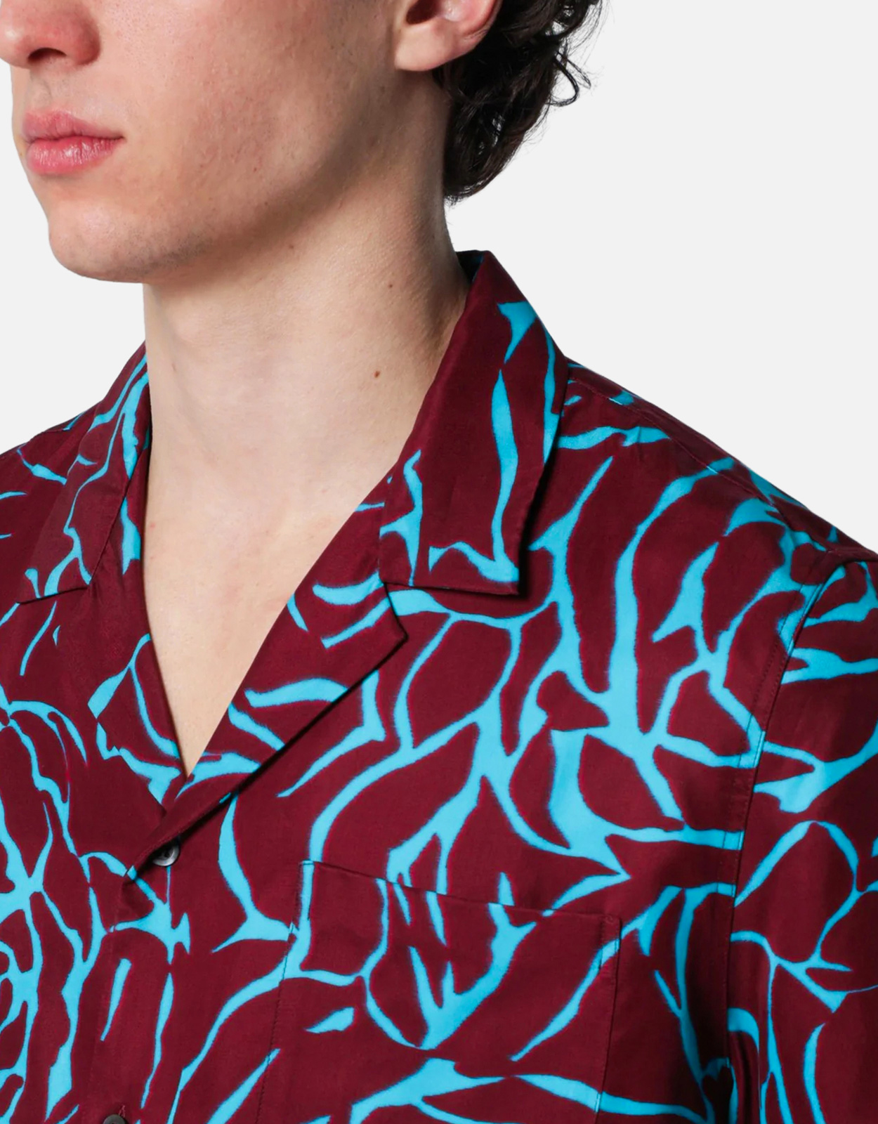 Dries Van Noten メンズ レーヨン Archive Rose プリント ボクシー