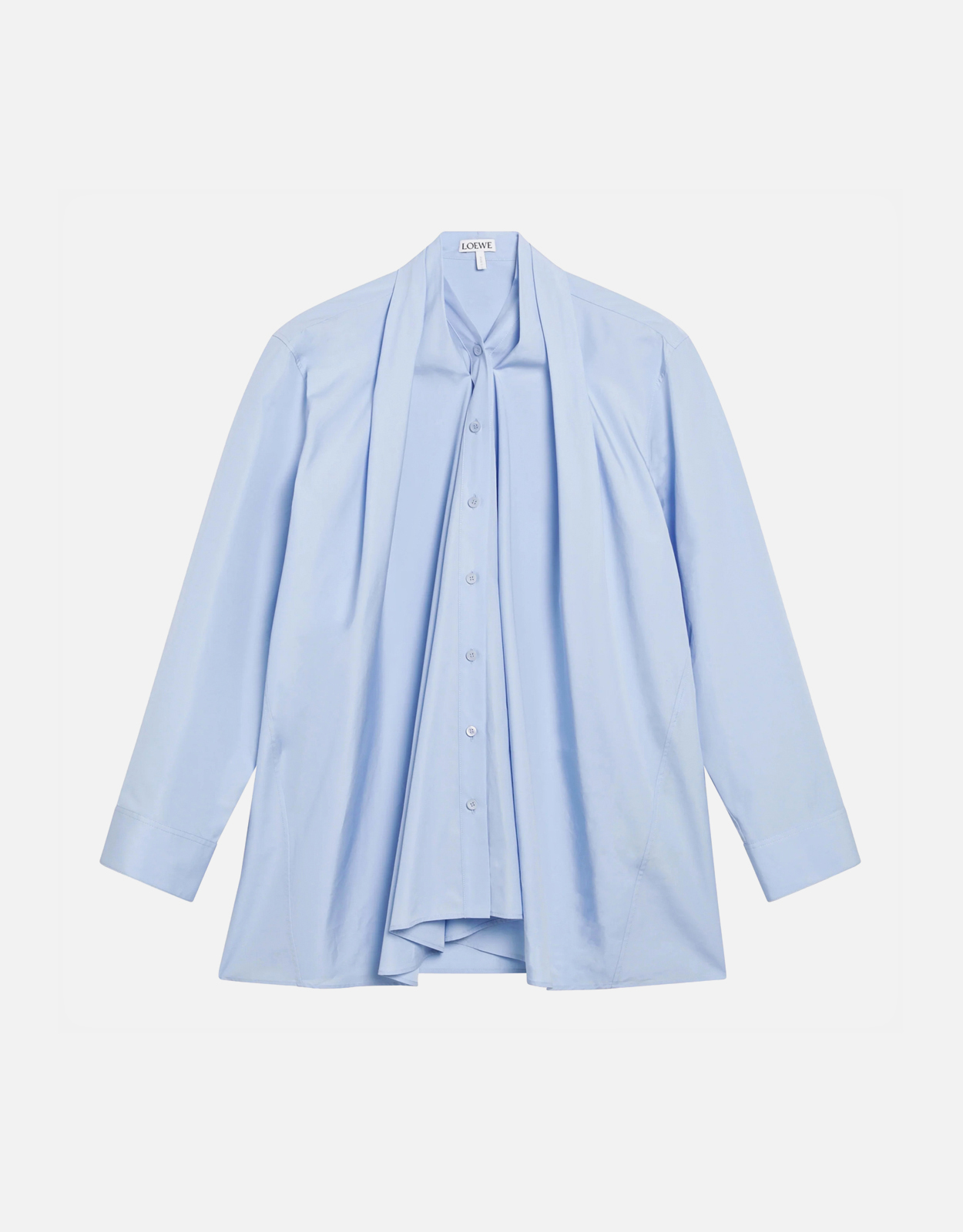 Loewe コットンポプリンシャツ ドレープ付き (トップス) IFCHIC.COM