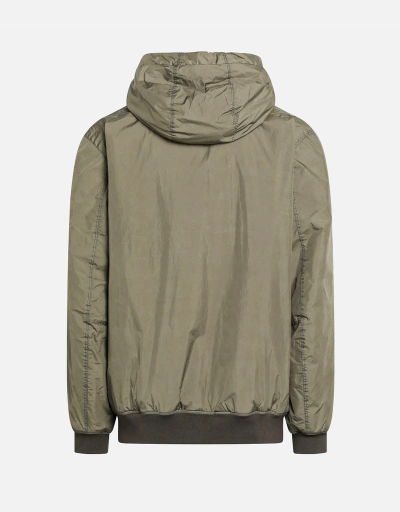 Stone Island メンズ ミリタリーグリーン 軽量ナイロンジャケット