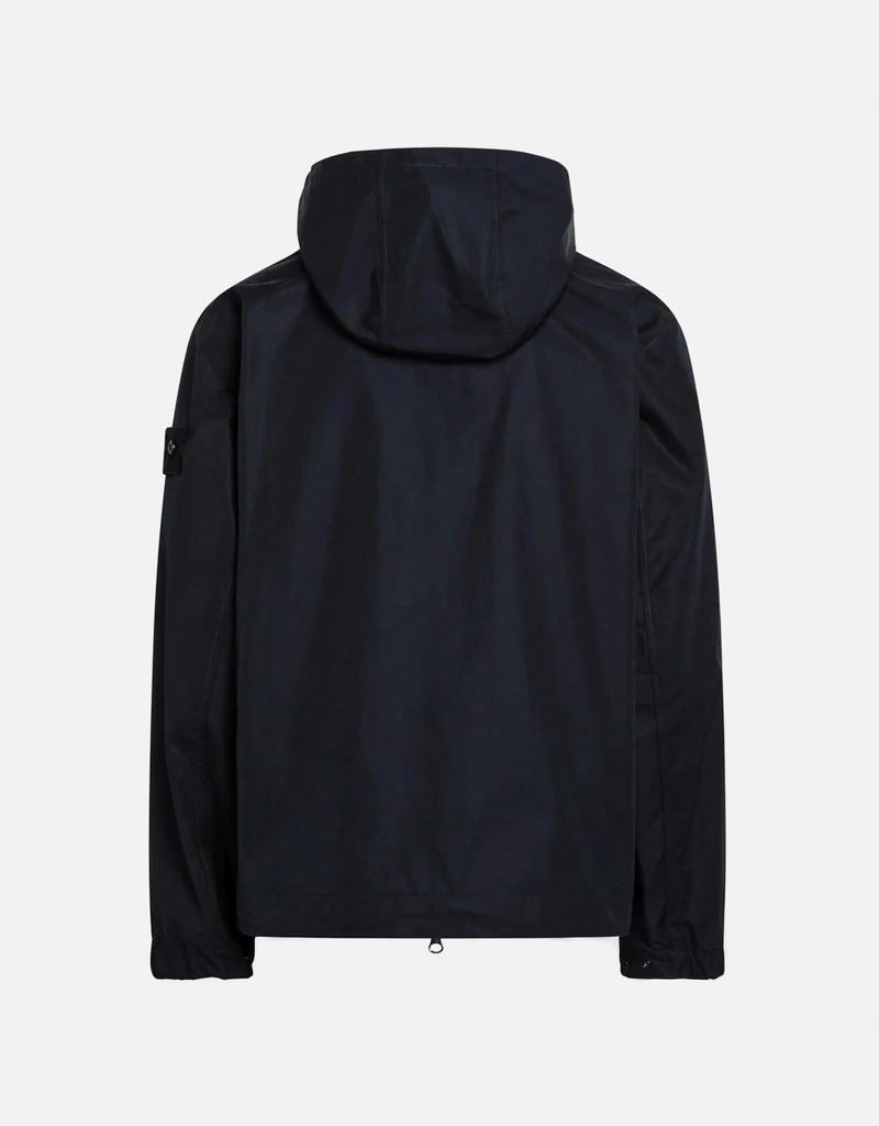 Stone Island ネイビーブルーコットンジップアップジャケット (すべて