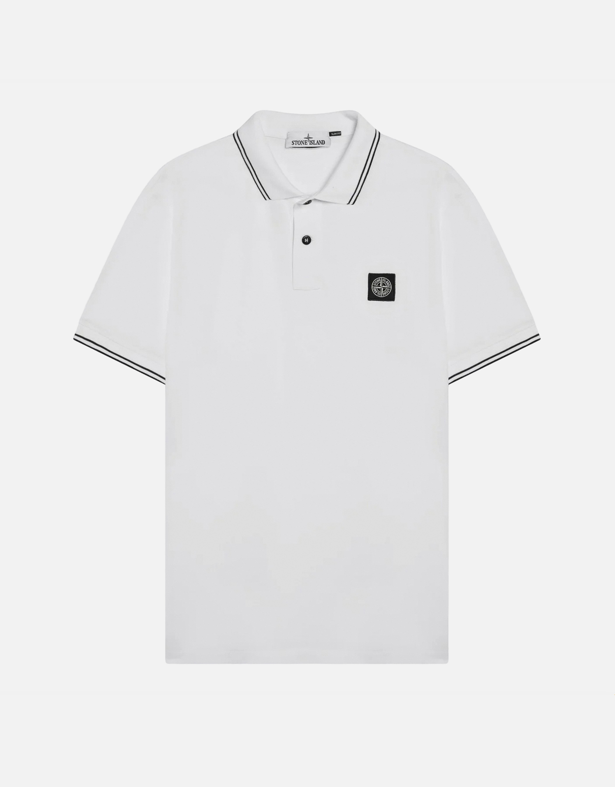Stone Island ホワイトコットンポロシャツ (トップス) IFCHIC.COM
