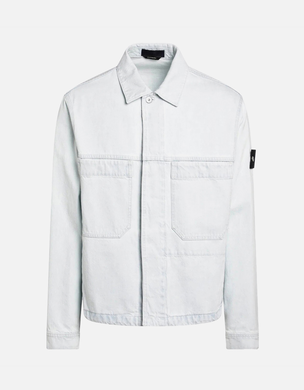STONE  ワッペンパッチ デニムジャケット ライトブルー Stone Island ライトブルーデニムジャケット (すべての新品) IFCHIC.COM