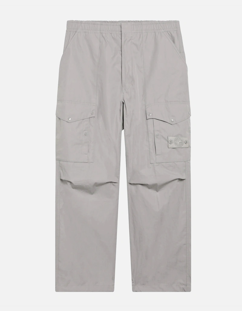 Stone Island コットンダストグレーカーゴパンツ (パンツ) IFCHIC.COM Stone Island コットンダストグレーカーゴパンツ (パンツ) IFCHIC.COM