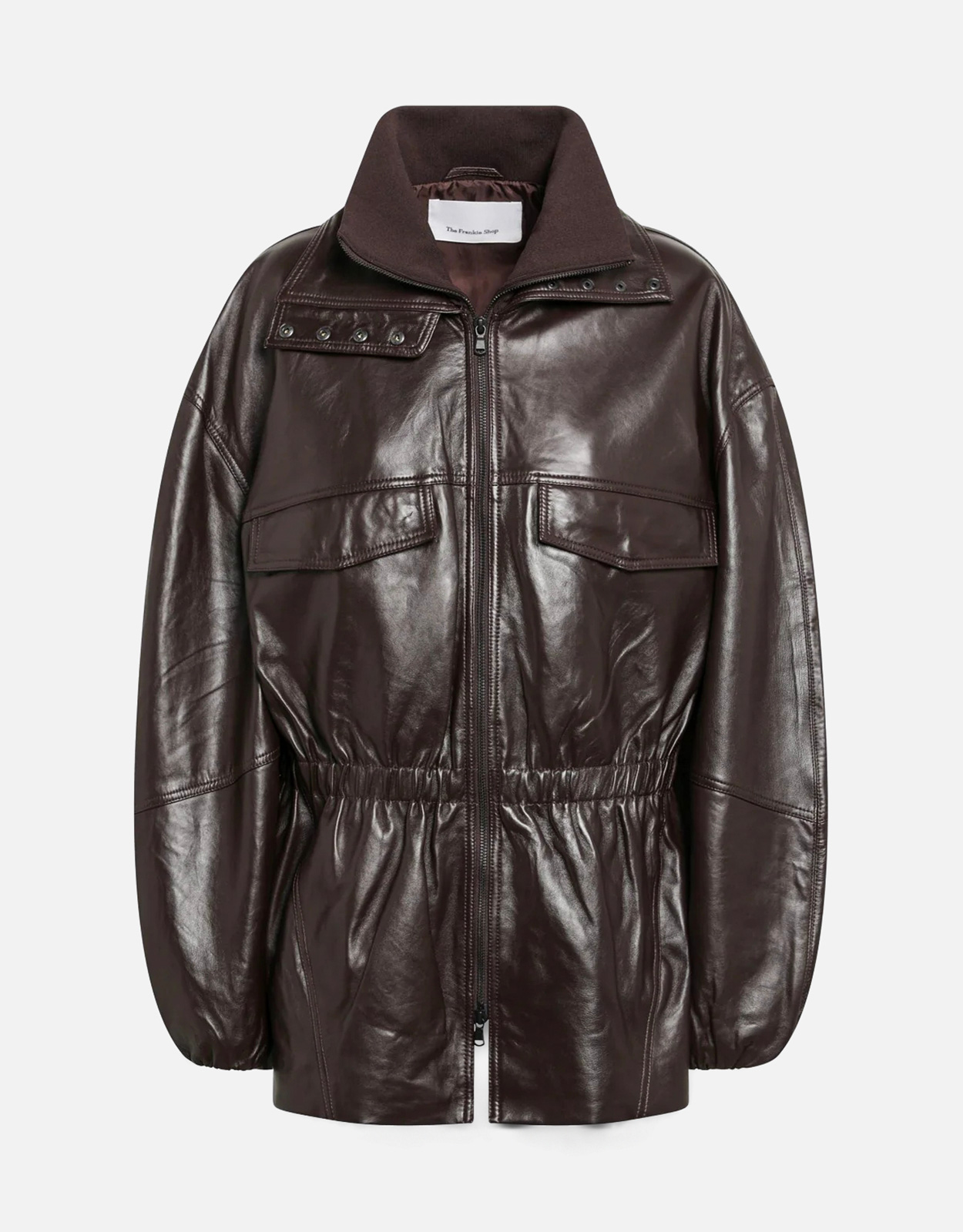 The Frankie Shop Carnaby ファネルネック レザージャケット (すべての
