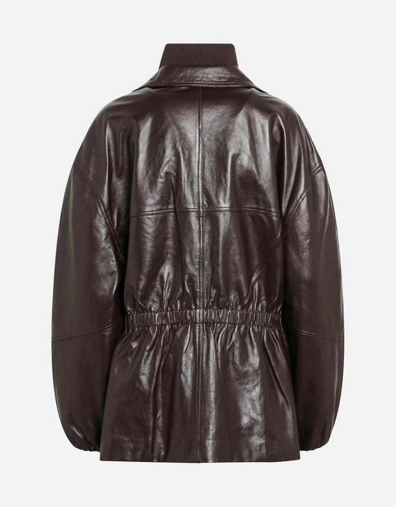 The Frankie Shop Carnaby ファネルネック レザージャケット (すべての