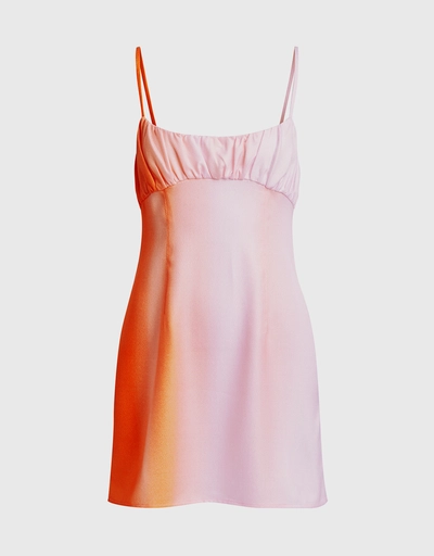 Powder Sunset Slip Mini Dress