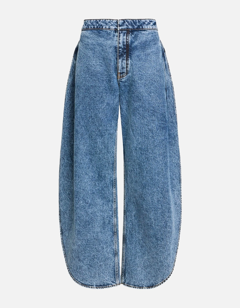 ALAÏA ペタルデニムハイウエストサイドスリットパンツ (デニム単品