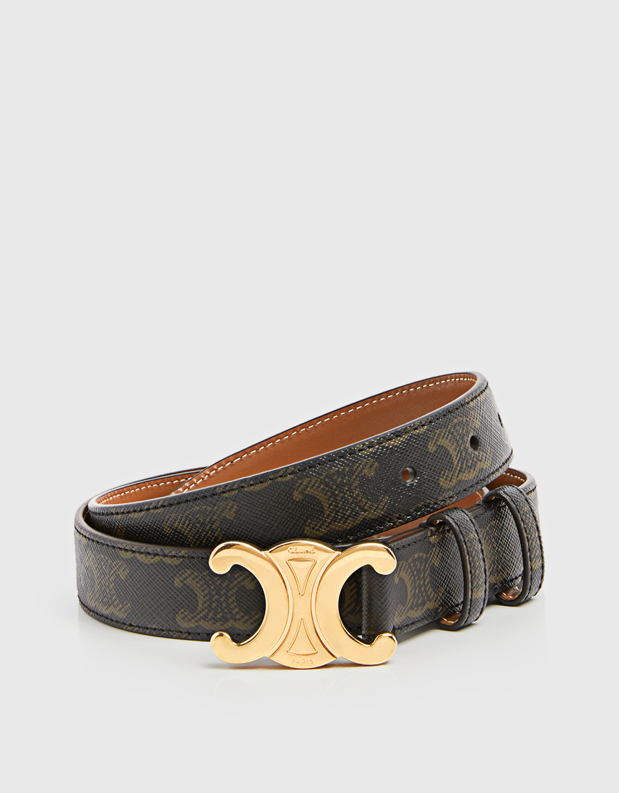 CELINE Celine Triomphe Medium Printed Belt - Size (CM) 65　セリーヌ トリオンフ ミディアム プリント ベルト - サイズ (CM) 65