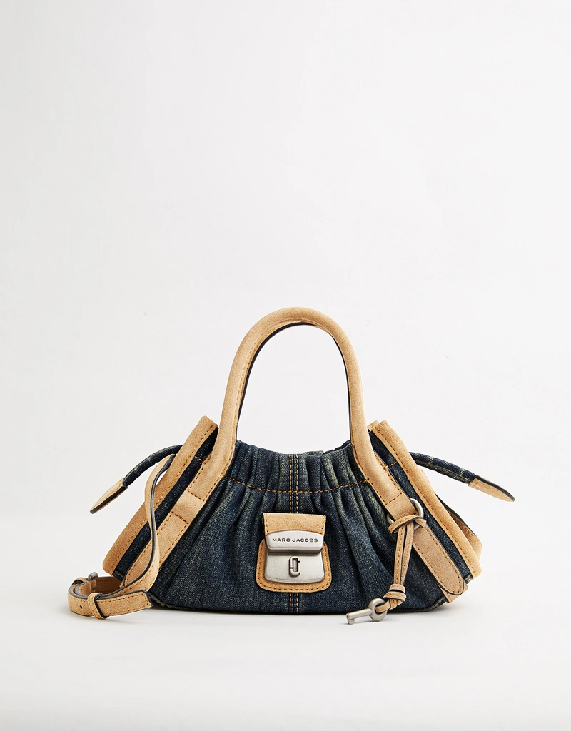 Marc Jacobs The Cristina Denim Suede Small Handbag (すべての新品