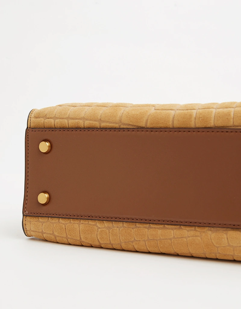 Marc Jacobs The Suede Croc Dakota Small Handbag (All New In,Bags