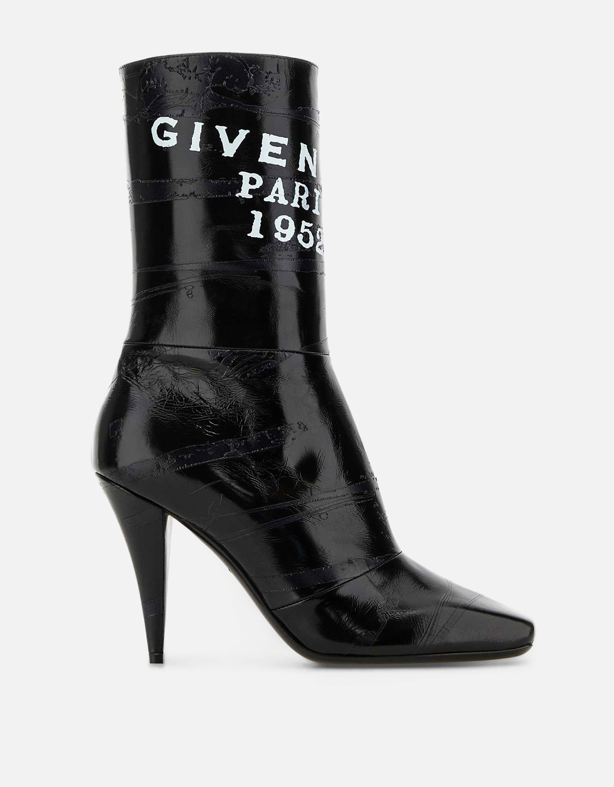 Givenchy Sliced Square Leather Ankle Boots - IT 36　ジバンシィ スライス スクエア レザー アンクル ブーツ - IT 36 Givenchy