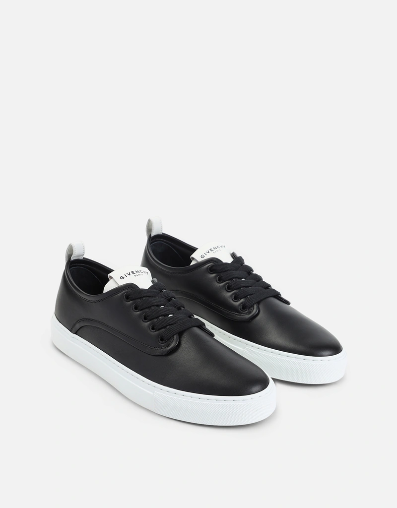 Givenchy メンズブラックカーフレザー スニーカー () IFCHIC.COM