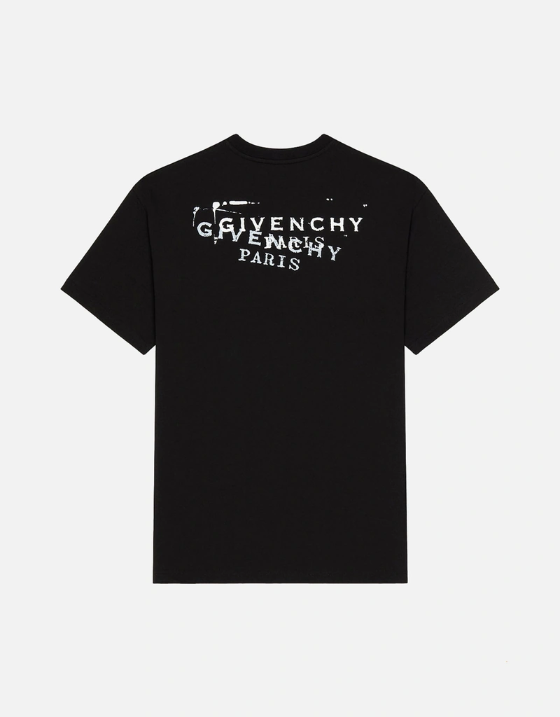 Givenchy メンズ コットン スタンププリント 半袖Tシャツ (すべての
