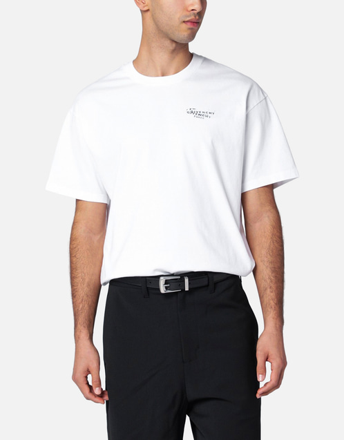 Givenchy メンズコットンスタンププリントTシャツ (すべての新品