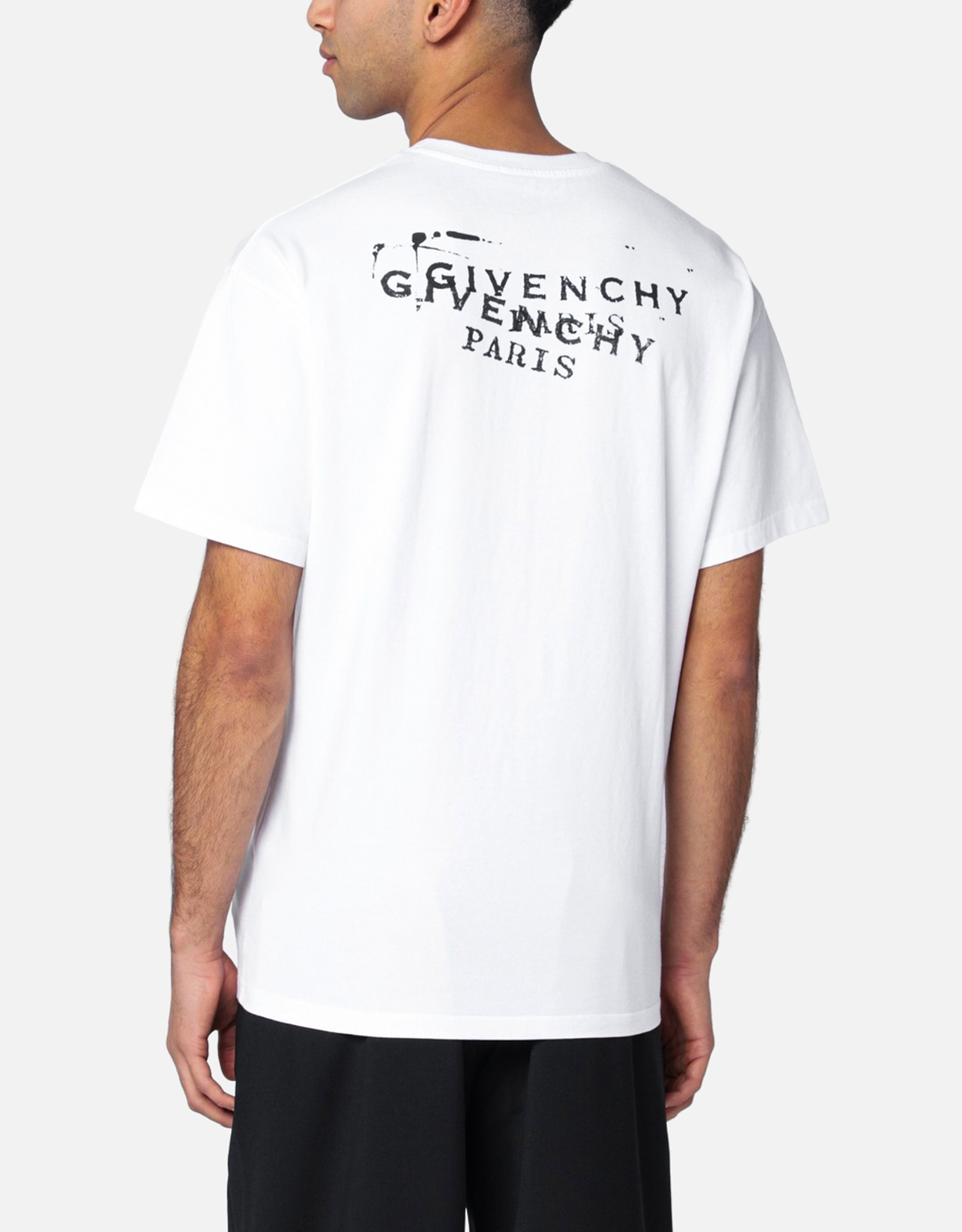 Givenchy メンズコットンスタンププリントTシャツ (すべての新品