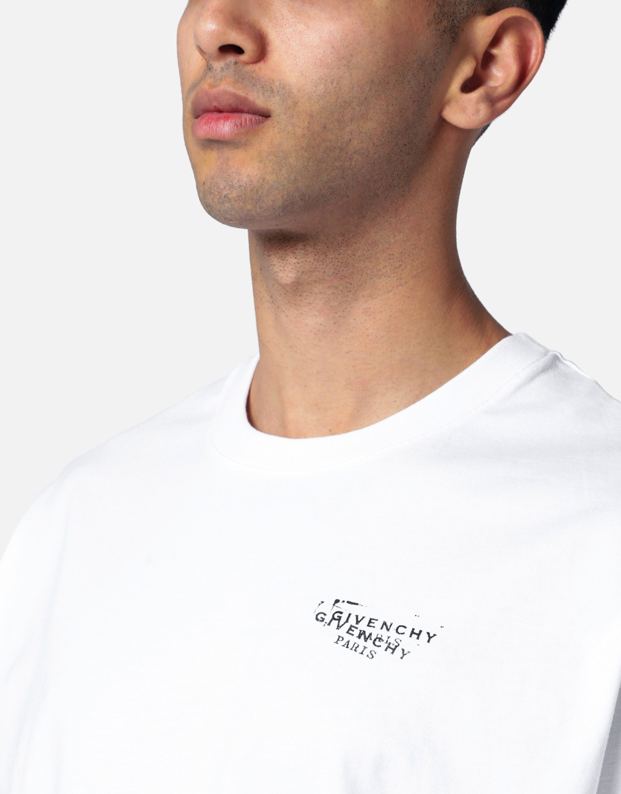Givenchy メンズコットンスタンププリントTシャツ (すべての新品