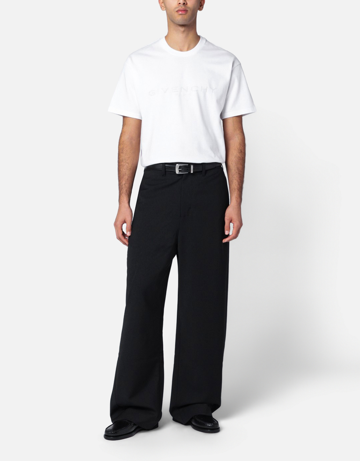 Givenchy メンズコットンシルクジャカードクルーネックTシャツ (すべて Givenchy メンズコットンシルクジャカードクルーネックTシャツ (すべて