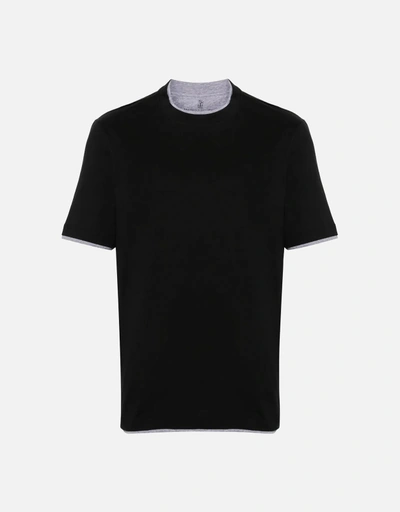 Brunello Cucinelli メンズ フォー・レイヤード風Tシャツ () IFCHIC.COM