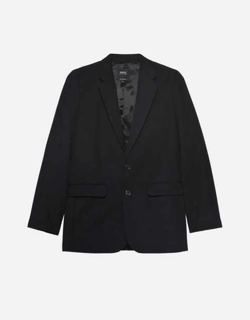 A.P.C. ウール混紡シングルブレストブレザー (すべての新品) IFCHIC.COM