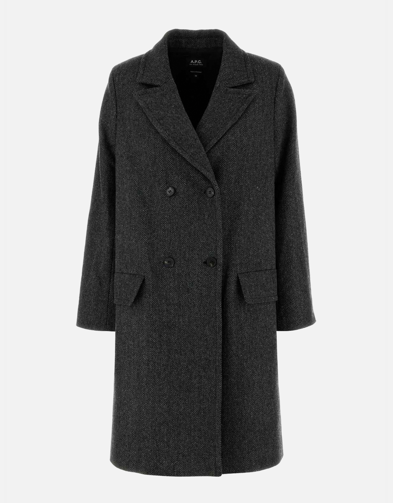 A.P.C. 刺繍ウール混紡Woaraコート (すべての新品) IFCHIC.COM A.P.C. 刺繍ウール混紡Woaraコート (すべての新品) IFCHIC.COM