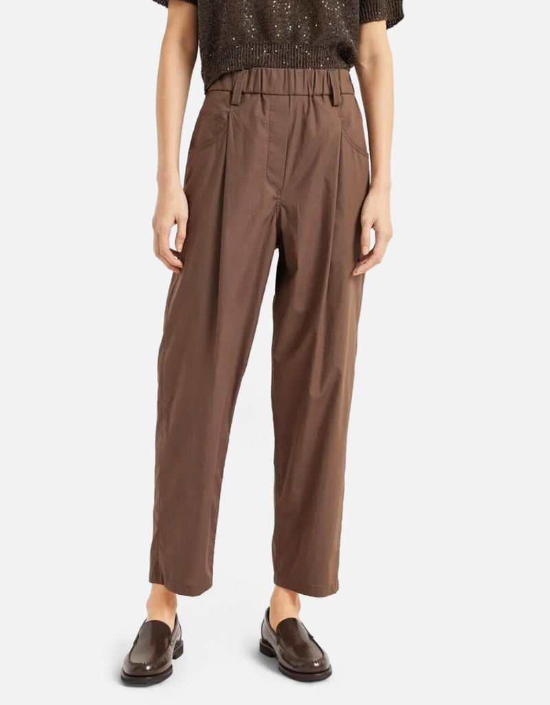 Brunello Cucinelli 軽量ポプリンコットントラウザーズ (すべての新品