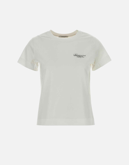 Givenchy ホワイトコットンTシャツ (すべての新品) IFCHIC.COM