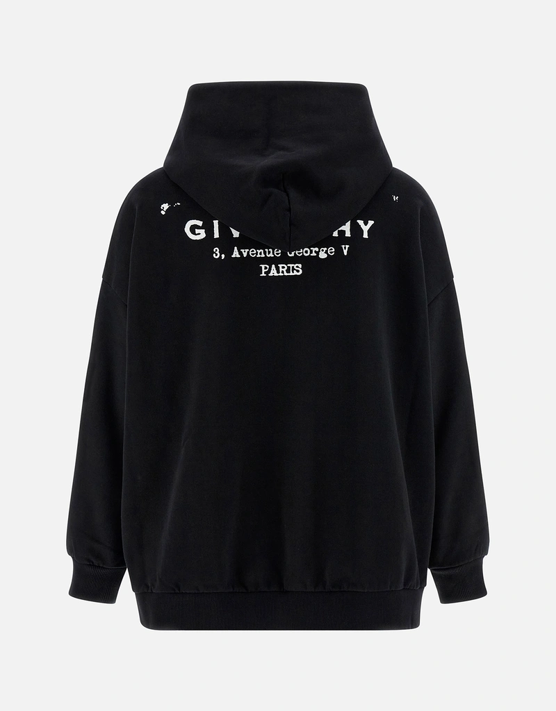 Givenchy Logo Print Oversized Fit Cotton Hoodie (All New In