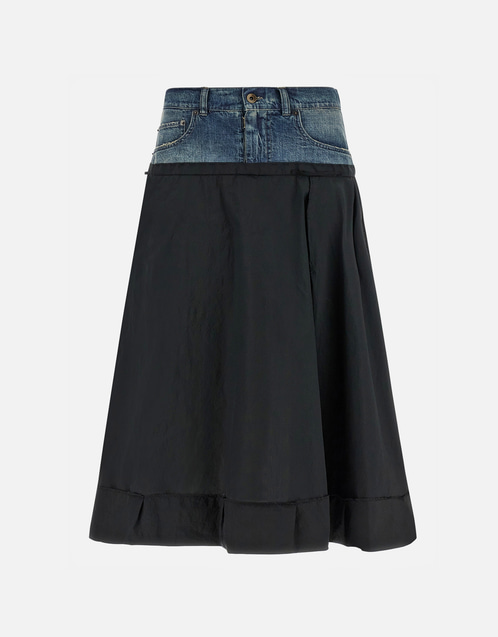 maison margiela スカート Maison Margiela デニムインサートミディスカート (すべての新品