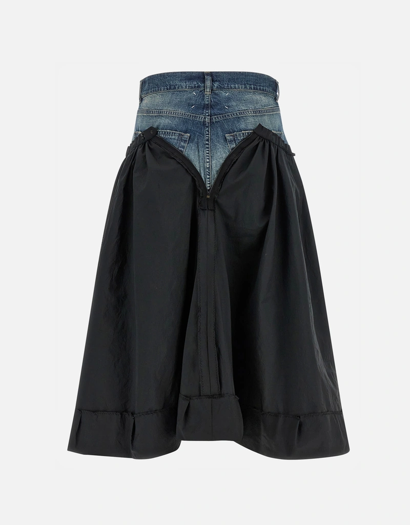 maison margiela スカート Maison Margiela デニムインサートミディスカート (すべての新品