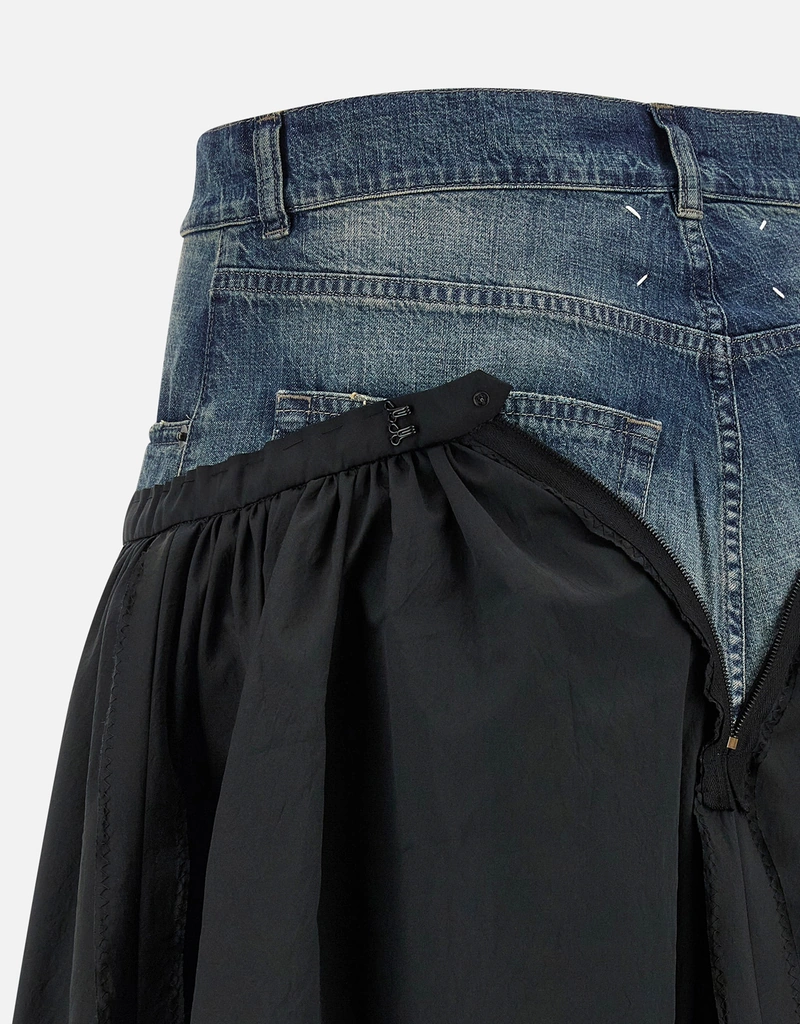 Maison Margiela デニムインサートミディスカート (すべての新品
