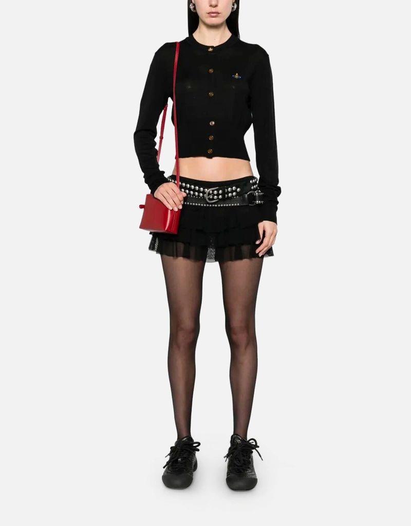 Vivienne Westwood シルク混クロップドカーディガン (すべての新品