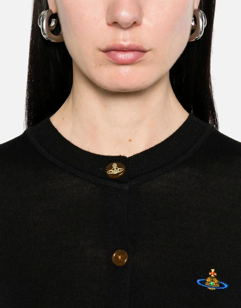 Vivienne Westwood シルク混クロップドカーディガン (すべての新品