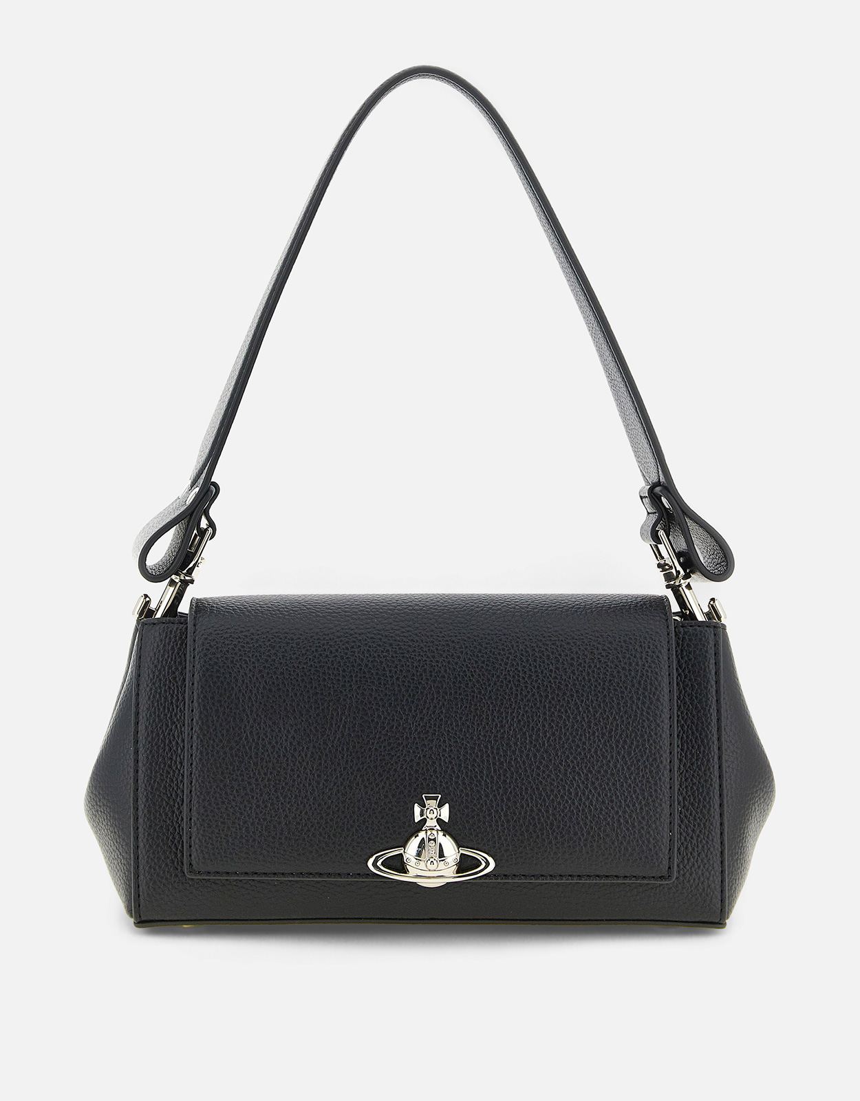Vivienne Westwood ミディアムハンマードレザー調ショルダーバッグ