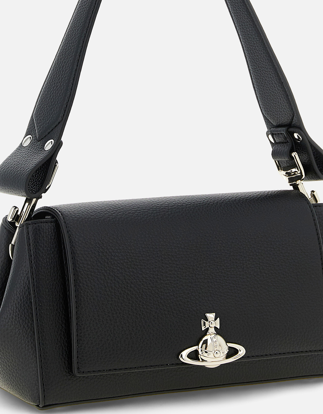 Vivienne Westwood ミディアムハンマードレザー調ショルダーバッグ