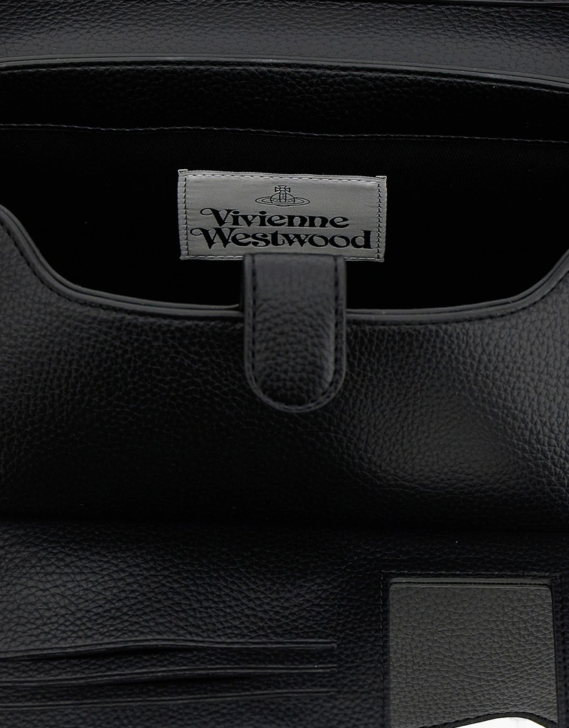 Vivienne Westwood ミディアムハンマードレザー調ショルダーバッグ