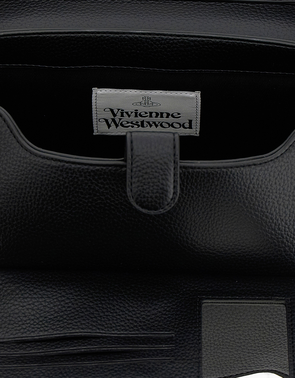 Vivienne Westwood ミディアムハンマードレザー調ショルダーバッグ