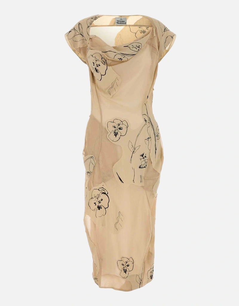 Ionian Printed Jersey Asymmetric Dress - 38 Ionian Printed Jersey Asymmetric Dress - 38