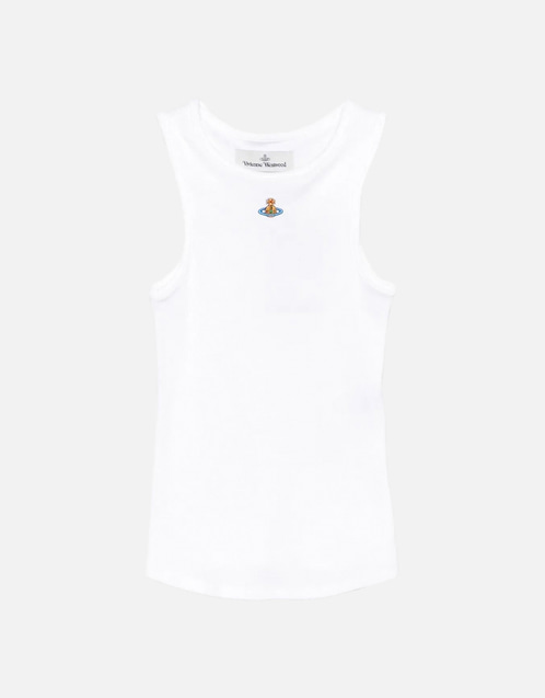 Vivienne Westwood オーブ装飾リブタンクトップ (すべての新品) IFCHIC.COM