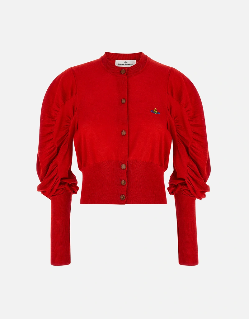 Vivienne Westwood Eliクロップドウールシルクブレンドカーディガン